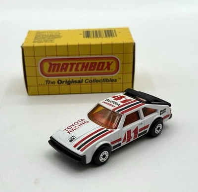 Vintage 1982 Matchbox No.39 Diecast 1/60 White Toyota Supra #41 Racing Hatchback - Image 1 of 4