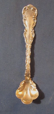 АНТИКВАРНАЯ СОЛЯНАЯ ЛОЖКА МАСТЕР ИЗ ЧИСТОГО СЕРЕБРА WHITING БЕЗ МОНОГРАММЫ - Изображение 1 из 4