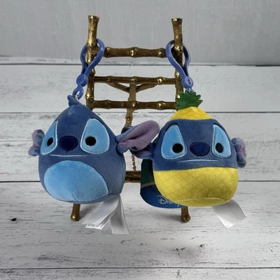 Squishmallows Disney Lot of 2 Clips Stitch from Lilo and Stitch 3.5 Inch New - Image 1 of 4