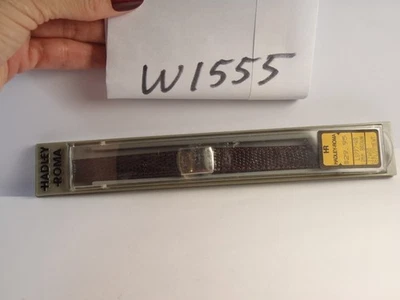 Correa de reloj Hadley Roma marrón lagarto 12 mm con hebilla de despliegue nueva Foto 1 de 4