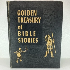 Vintage Golden Treasury of Bible Stories Arthur Spalding Hard Cover Book 1954 - Bild 1 von 24