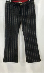 Alice Olivia Women Black Plaid Flared Pants Size 6 - Picture 1 of 8
