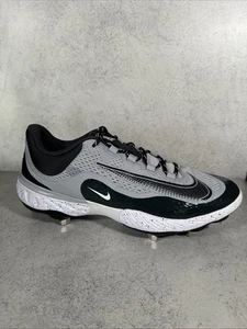 Nike Alpha Huarache Elite 4 Low Baseball Cleat Gray DJ6521-004 Men's Size 15 - Picture 1 of 8