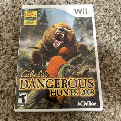 Wii Cabela's Dangerous Hunts 2009 (Nintendo Wii) Complete w/ Manual - Tested - Image 1 of 3