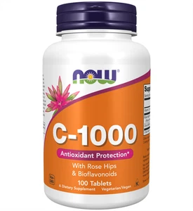 Now Foods Vitamina C-1000 + Rosa Mosqueta y Bioflavonoides 100 Tab - Imagen 1 de 1