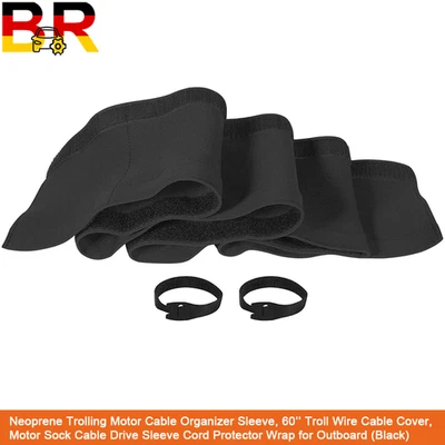 BR-AUTO TH Marine G-Force Jacket Wire Trolling Motor Cable Organizer Sleeve Neoprene 60"