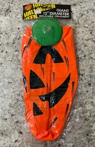 VTG Jack O Lantern Blowup Halloween Pumpkin Inflatable Holiday Decor 12” 1990 - Picture 1 of 5