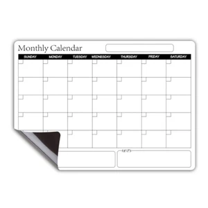 Magnetic Monthly Calendar Whiteboard-Dry Erase Weekly Planner for Fridge, Office - Picture 1 of 7
