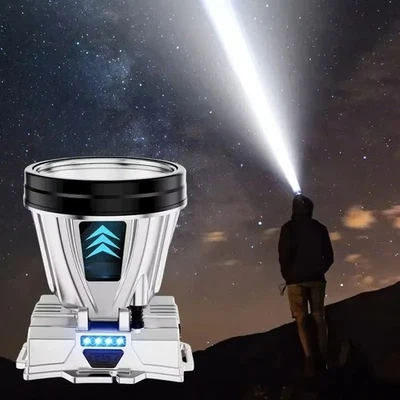 Faro Recargable Super Brillante Alta Potencia, Foco LED Exterior Impermeable Foto 1 de 4