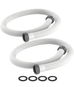 (2) Pack Pool Pump Replacement Hoses 1.5" Diameter 59" Long Intex 1500-2500gph - Picture 1 of 3
