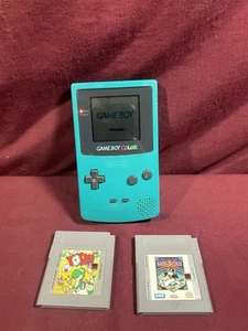 Nintendo GameBoy Color GBC Teal Blue Handheld System Console CGB-001 Tested - Picture 1 of 10