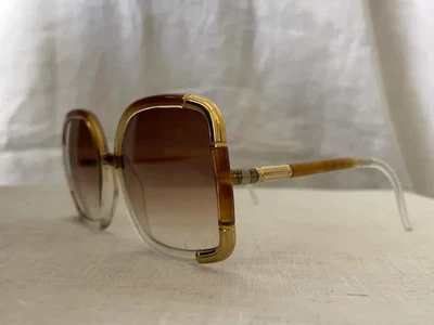 Gafas de sol Ted Lapidus vintage años 70 — marrón/dorado, buen estado Foto 1 de 4