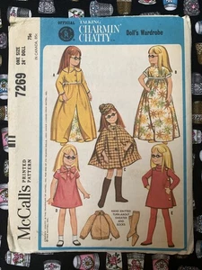 *VTG* 1964 McCall’s 7269 Talking Charmin’ Chatty Doll Wardrobe Pattern FF/UC - Picture 1 of 5