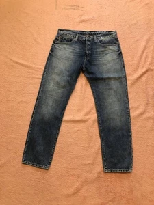 Ralph Lauren Denim Supply Jeans Slim Distressed Faded Crashed Y2K 90s Size 29 - Picture 1 of 21