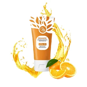 Orange Enzymes Exfoliating Gel, Organic Face and Body Exfoliating Scrub Gel - Picture 1 of 11