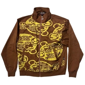 Vintage Pepsi Cola Brown Zip up Jacket Men's Size XL - Picture 1 of 10