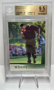 Tiger Woods 2001 Upper Deck RC CARD #1 BGS 9.5 GRADED 10,10,9.5,9 Subs! LEGENDE! - Bild 1 von 3