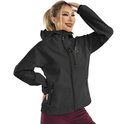 Wulibike Rain Jackets Women Waterproof Cycling Fleece Windbreaker Hooded Coat - Image 1 of 4