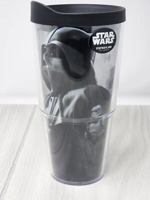 Nuevo vaso vintage Tervis Star Wars Darth Vader 24 oz con tapa negra Foto 1 de 4