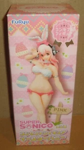 SUPER SONICO CONCEPT FIGURE EASTER BUNNY WHITE/PINK VERSION FURYU 2016 - Foto 1 di 17