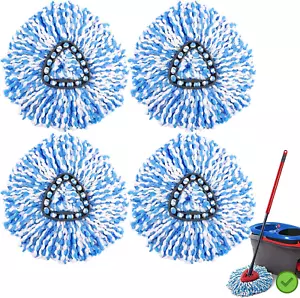 4x Replacement Microfiber Mop Head Wring Refill For O-Cedar RinseClean Spin Mop - Picture 1 of 12