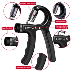 Sport Hand Grip 5-60 kg Strengthener Adjustable Wrist Forearm Finger Trainer - Picture 1 of 8