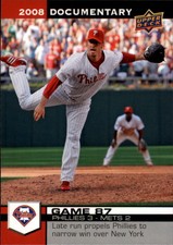 2008 Upper Deck Documentary Philadelphia Phillies Baseball #2607 Brett Myers