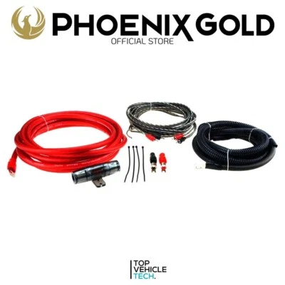 2000W 2AWG PURE OFC AMPLIFIER WIRING KIT PHOENIX GOLD ZRK35 PREMIUM HIGH FLEX - Image 1 of 4