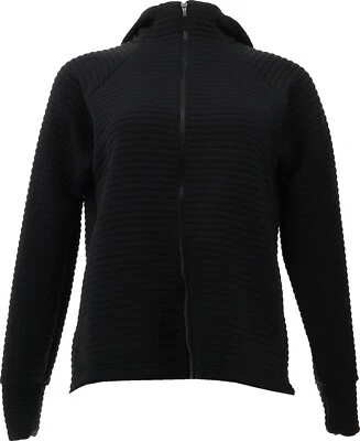 Chaqueta tejida New Balance x Isaac Mizrahi Sport Loft negra XS NUEVA SIN ETIQUETAS (930) Foto 1 de 4