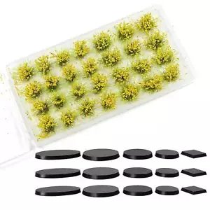 One Pack gelbe Blumencluster Modellbasen Modelleisenbahn Diorama Landschaft PJ24YC - Bild 1 von 9