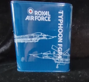 RAF EUROFIGHTER TYPHOON FGR4 Tin Money Boxes 7.5" Square - Picture 1 of 2