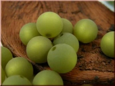  10 Stk. Polarisperlen rund 10mm matt olive A250-J - Bild 1 von 2
