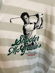 NWT Mens Happy Gilmore Golf T-shirt Shooter Mcgavin's Gold Jacket Tournament L - Picture 1 of 8