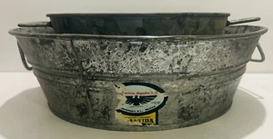 Vintage Konvolut 2 verzinkte Waschwannen Made in Mexico - Bild 1 von 7