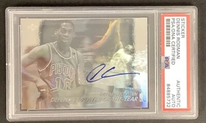 Dennis Rodman Signed 1991 UD #Aw9 Card Sticker Basketball Autograph PSA/DNA - Picture 1 of 2