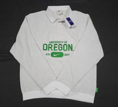Polo polar Nike para hombre Universidad de Oregón cuello redondo Club FN7603-210 TALLA mediano Foto 1 de 4