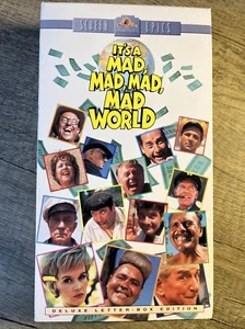 Its a Mad, Mad, Mad, Mad World (VHS, 1991, 2-Tape Set), MGM, All Star Cast - Picture 1 of 3