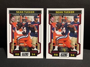 (2) 2023 Panini Score Sean Tucker RC #318
