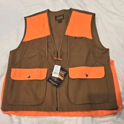 NWT Gamehide Men's Brown Orange Briar Proof Upland Field Hunting Vest Large (W) - Image 1 of 3