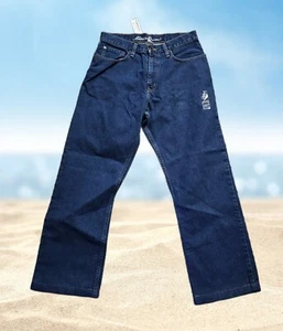 Eddie Bauer Jeans NWT Relaxed Mens 30x30 Blue Straight Baggy Preppy Glam Lot - Picture 1 of 7