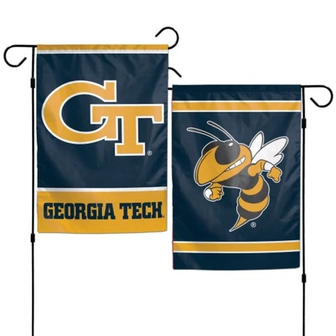 GEORGIA TECH YELLOW JACKETS 12"X18" 2 SIDED GARDEN FLAG NEW WINCRAFT 🐝 Cover