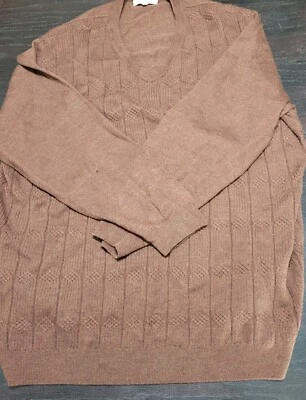 Suéter Turnbury Para Hombre 4XL Marrón Mezcla Lana Merino Tejido  Foto 1 de 4