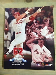 Baseball History Mark McGwire #62 Homerun Photo #2108/15,000 St. Louis Cardinals - Picture 1 of 2