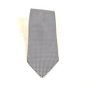 Charvet Tie Silk White Black Polka Dot Neck Tie France Men's 58LX3.5W