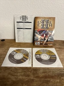 Empire Earth ll Video Game Pc Cd-ROM T-Teen 2 Disc Set W/Manual & Key Note Paper - Picture 1 of 24