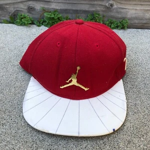 VTG JORDAN Jumpman 23 Snapback Hat Youth Kids Red Adjustable Cap - Picture 1 of 8