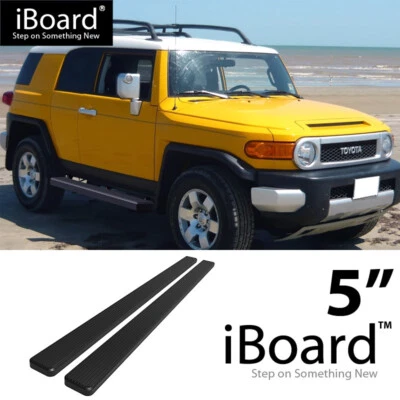 Running Board Side Step Nerf Bars 5in Steel Black Fit Toyota FJ Cruiser 07-14 Foto 1 de 4