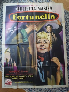 Plakat 1958 FORTUNELLA 120x160 FELLINI Giulietta MASINA /Illust. MASCII - Bild 1 von 1