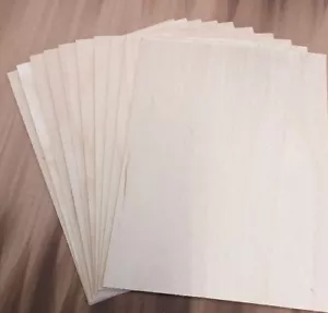 1.5 mm Birch PLYWOOD 10 sheets A5 for Pyrography/Modelling LOWEST PRICE on EBAY! - Picture 1 of 3