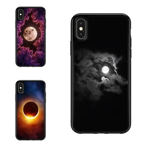 For Apple iPhone Samsung Galaxy TPU Case solar eclipse moon sky sun - Picture 1 of 25